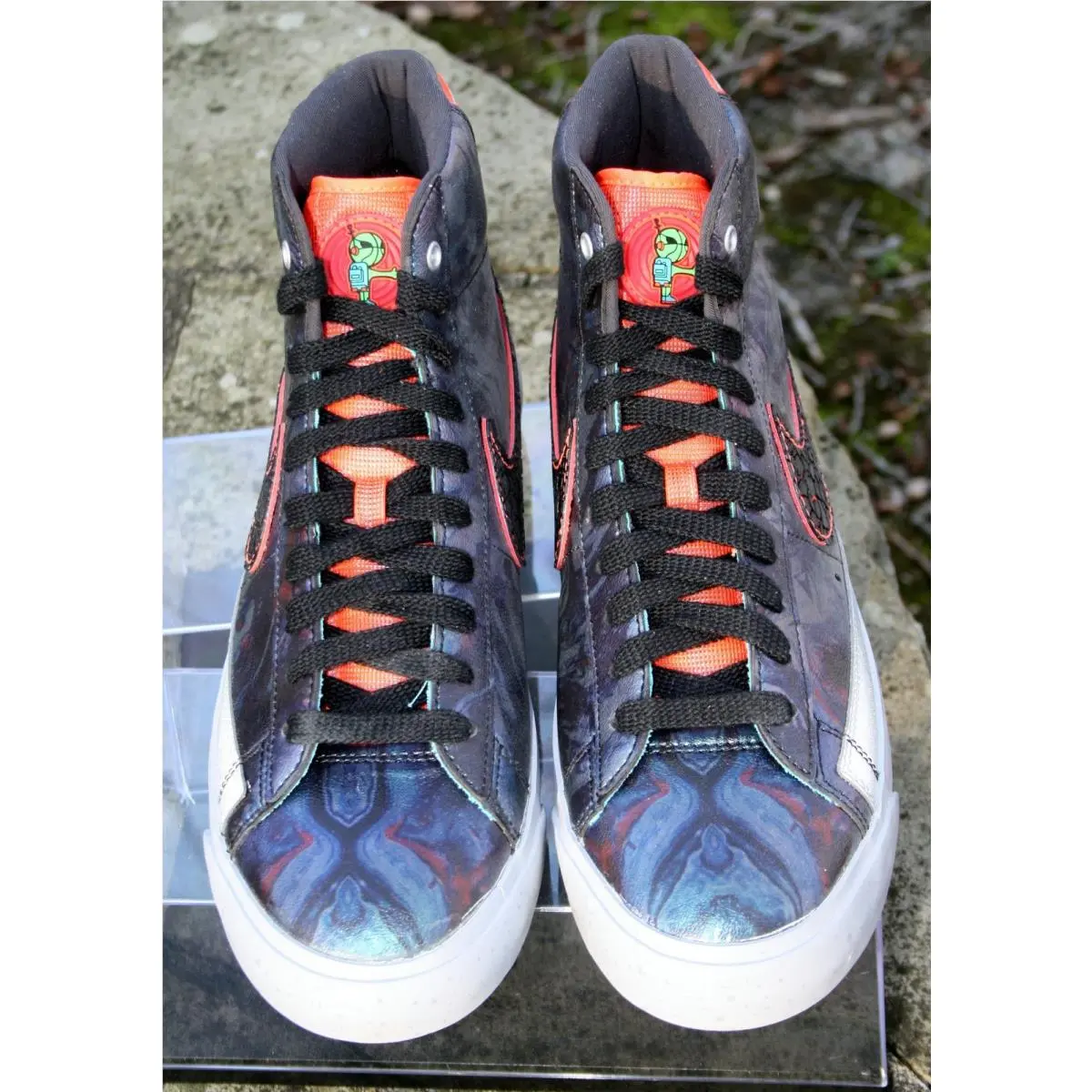 Nike shoes - Nike Blazer Mid Premium Quickstrike - 598124-800 - Total crimson/black (UPC: 884497988665) 0