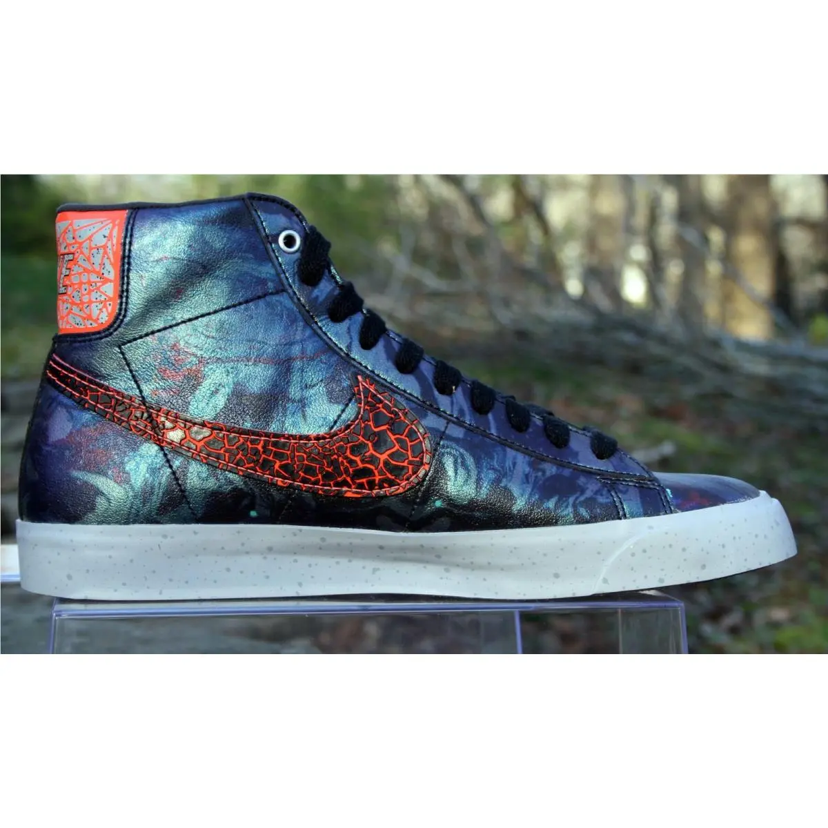 Nike shoes - Nike Blazer Mid Premium Quickstrike - 598124-800 - Total crimson/black (UPC: 884497988665) 7