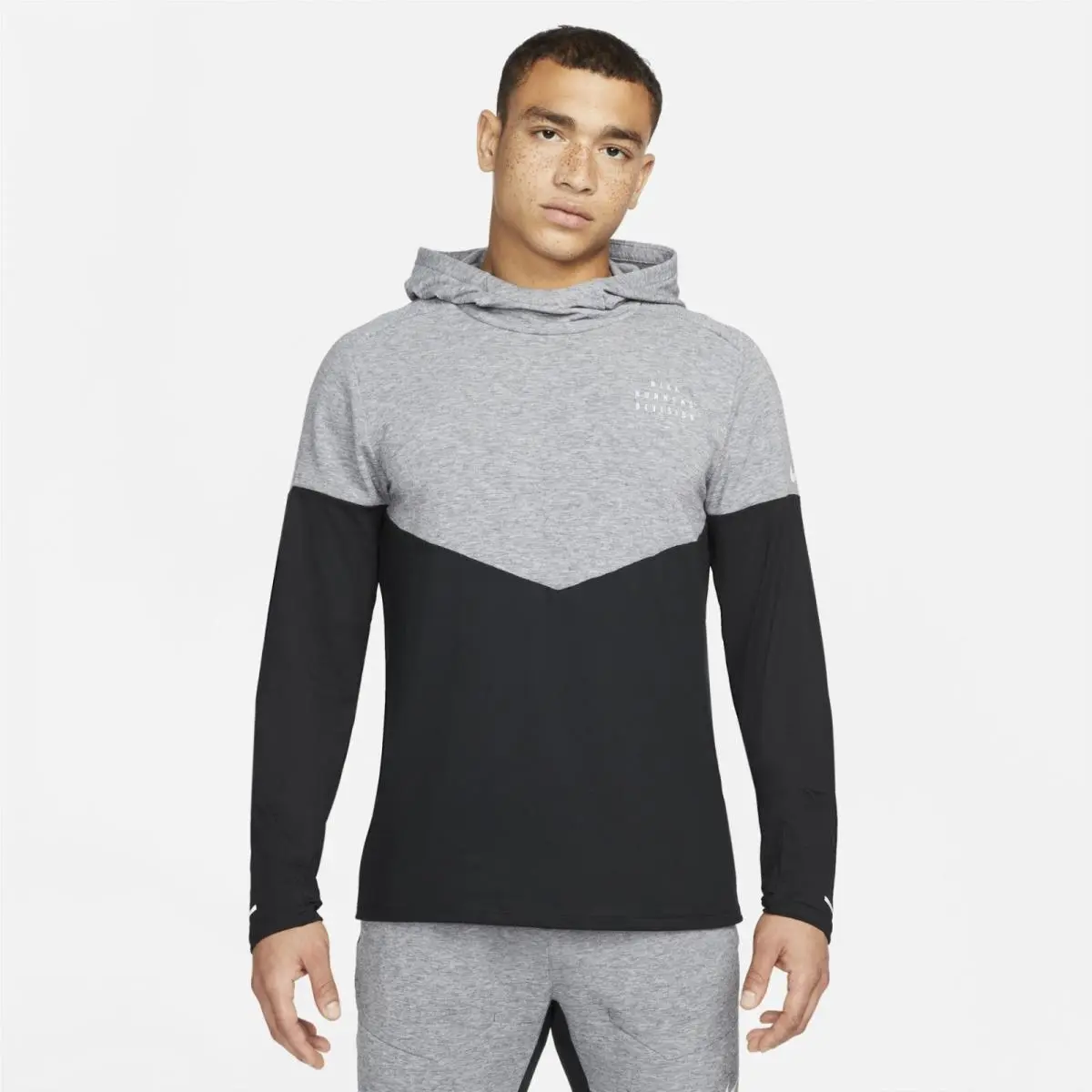 Nike Mens Therma-fit Element Run Division Running Hoodie DM4638-010 Black Size M