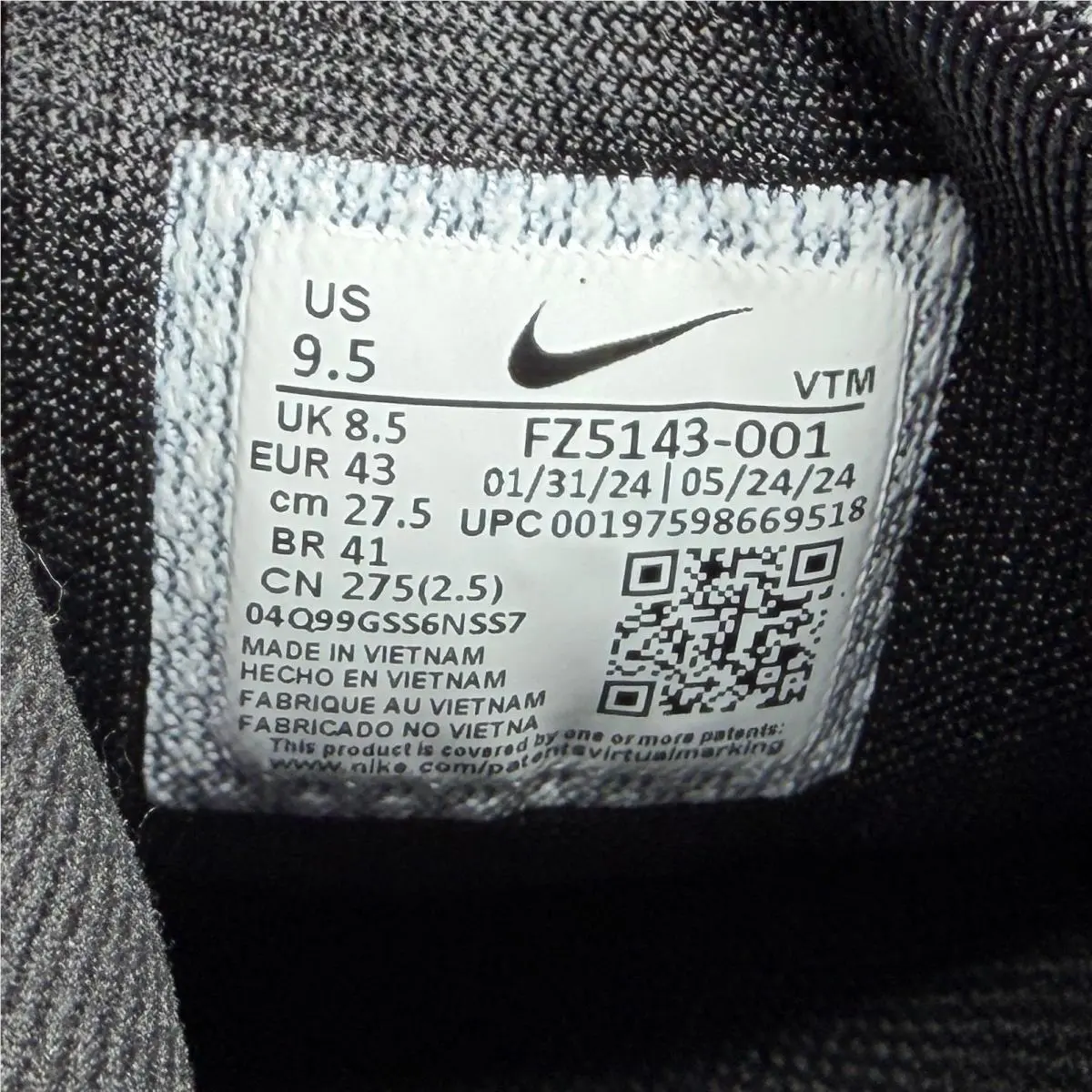 Nike shoes - FZ5143001 - FZ5143-001 - Black 14