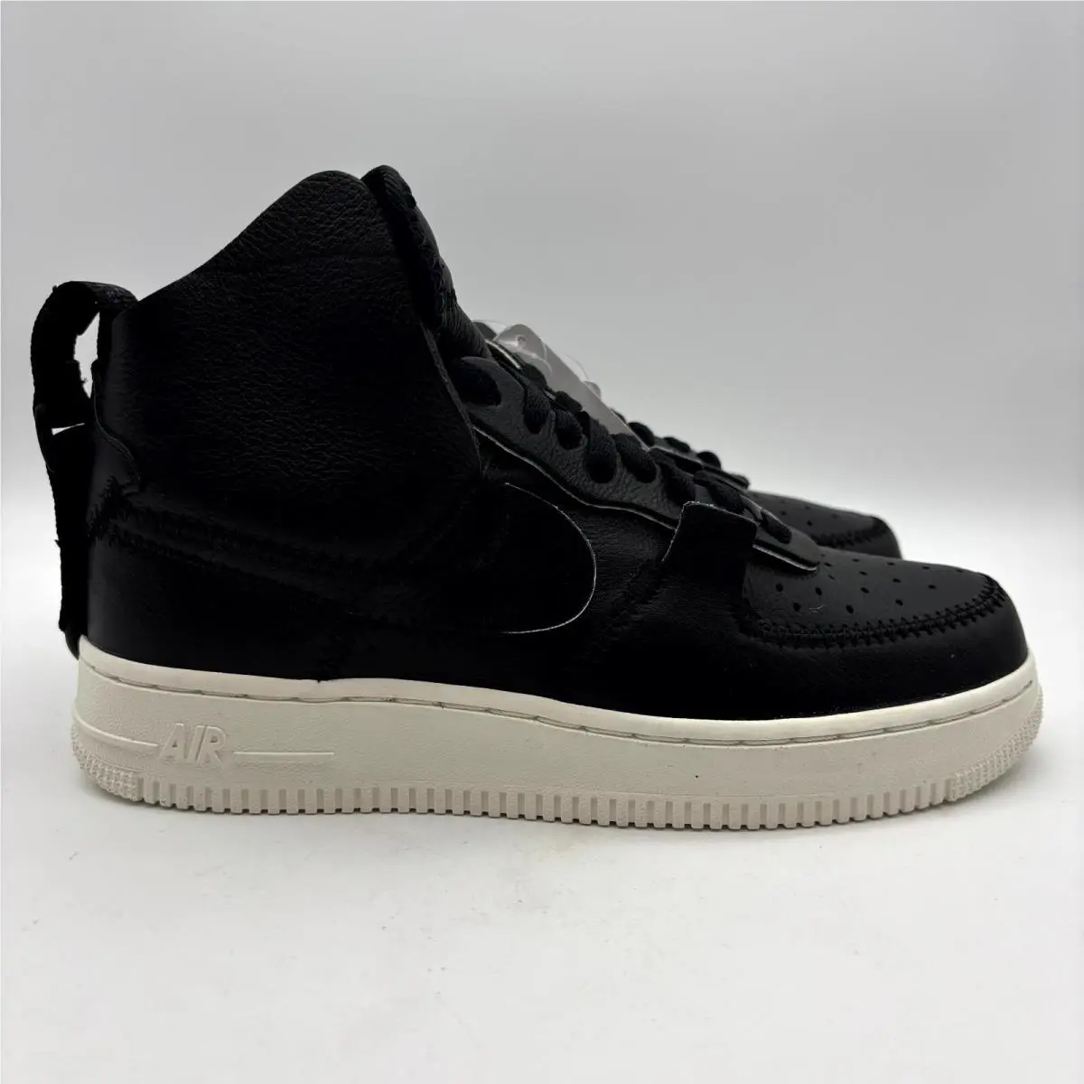 Nike Air Force 1 High Black Sail Psny Athletic Trainer Shoes 5.5 Mens AO9292-002
