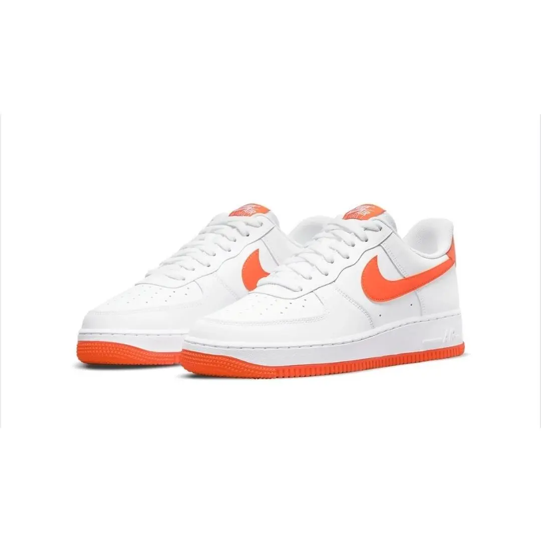 Nike Air Force 1 `07 White/orange DC2911-101 2021 Size 14
