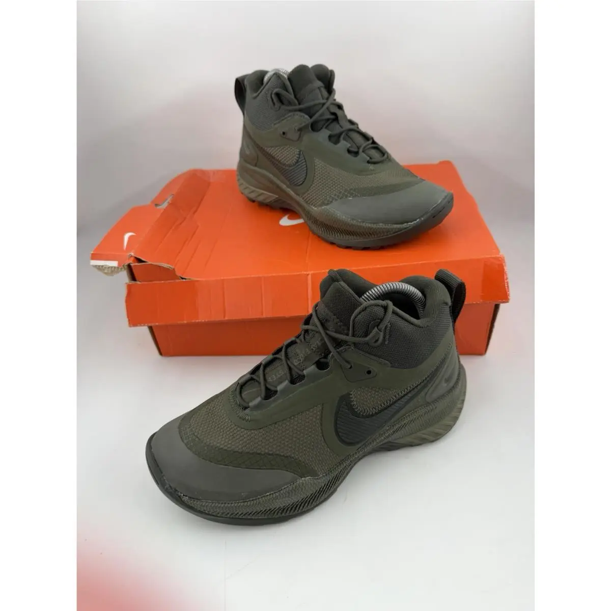 Nike Mens or Boys React Sfb-sz 6.5-Carbon Olive Green Elite Outdoor Hiking Boots