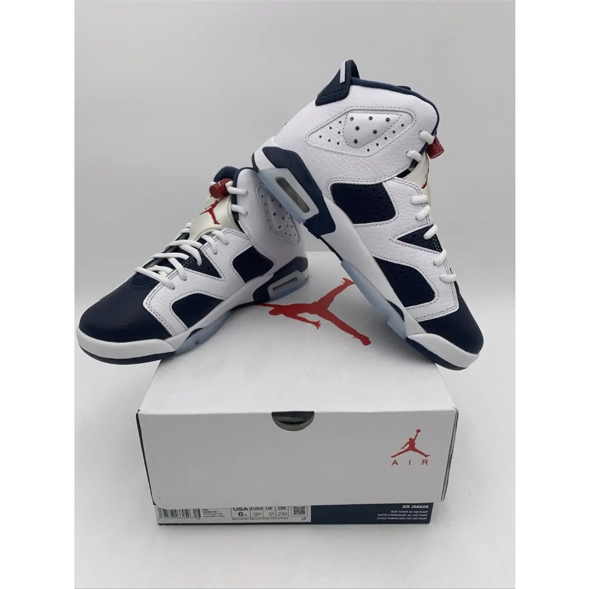 Nike shoes - Air Jordan 6 - Air - White/Varsity Red (UPC: 197597017792) 7
