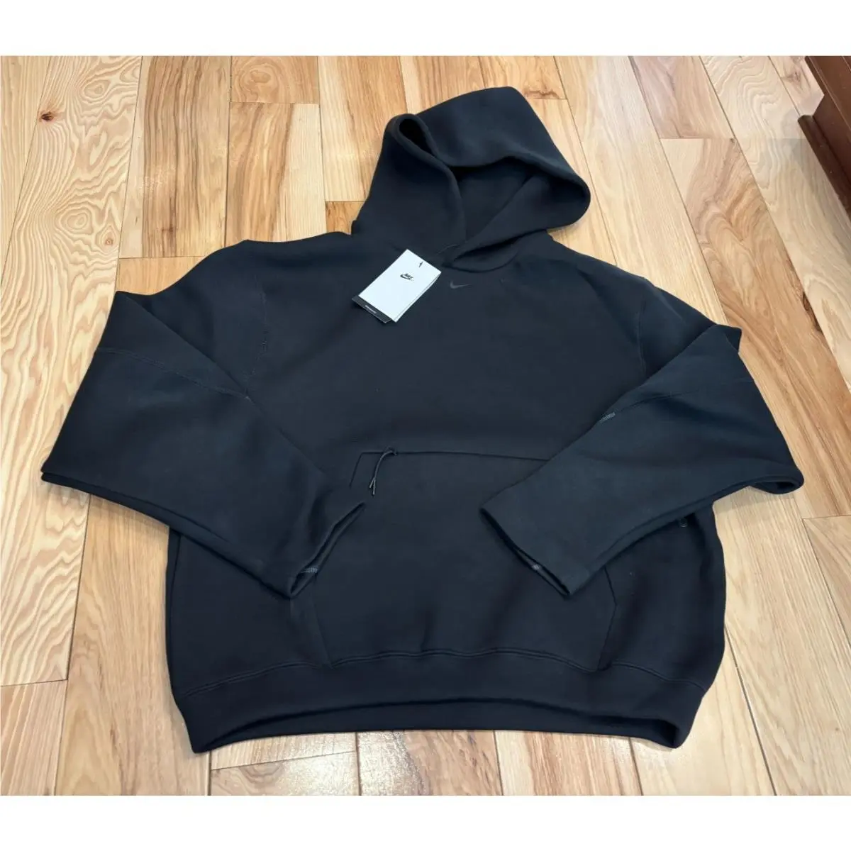 Nike Tech Men`s Fleece Oversized Hoodie Black HV6535 010 Men`s XS