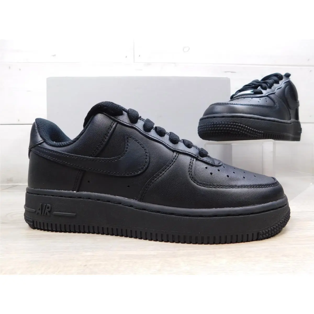 Nike Air Force 1 `07 Womens Size 6 Shoes Triple Black DD8959-001 Sneaker - Black