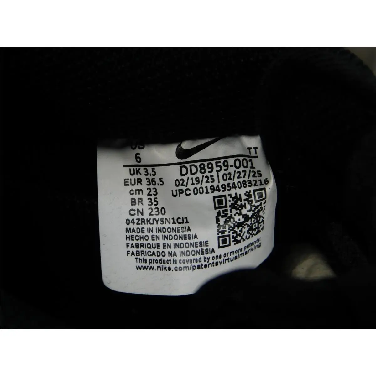Nike shoes - Nike Air Force 1 - Air Force - DD8959-001 - Black 8