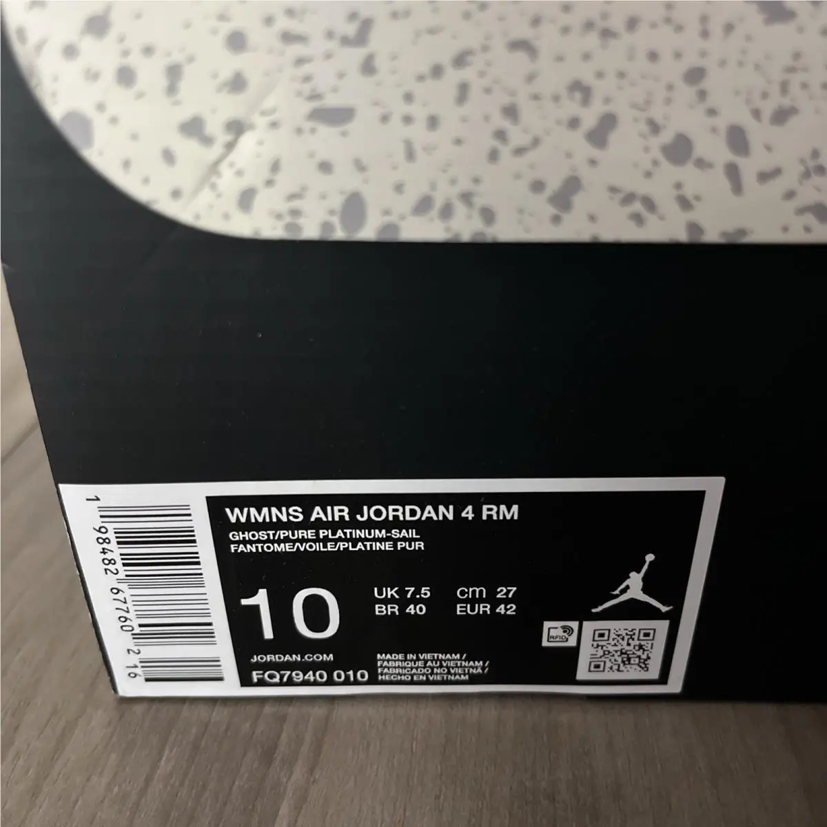 Nike shoes - Air Jordan 4 RM - Air - FQ7940-010 - Blue, Manufacturer: Ghost/Sail/Pure Platinum 3