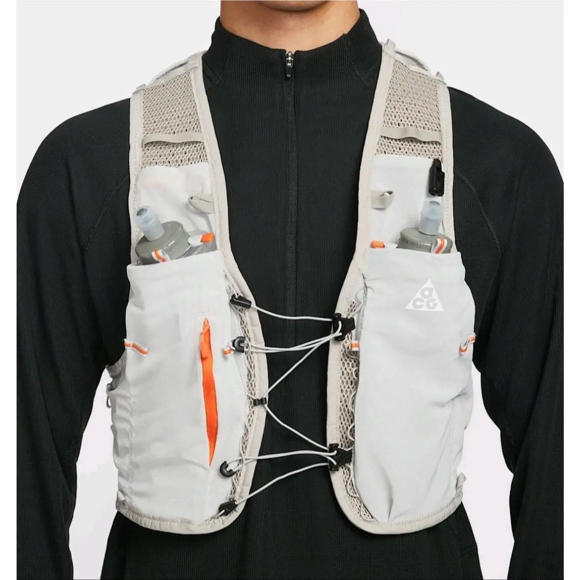 Nike clothing - Nike ACG Goat Pack Vest 5L - Gray Fog / Safety Orange / Summit White (UPC: 197774005963) 1