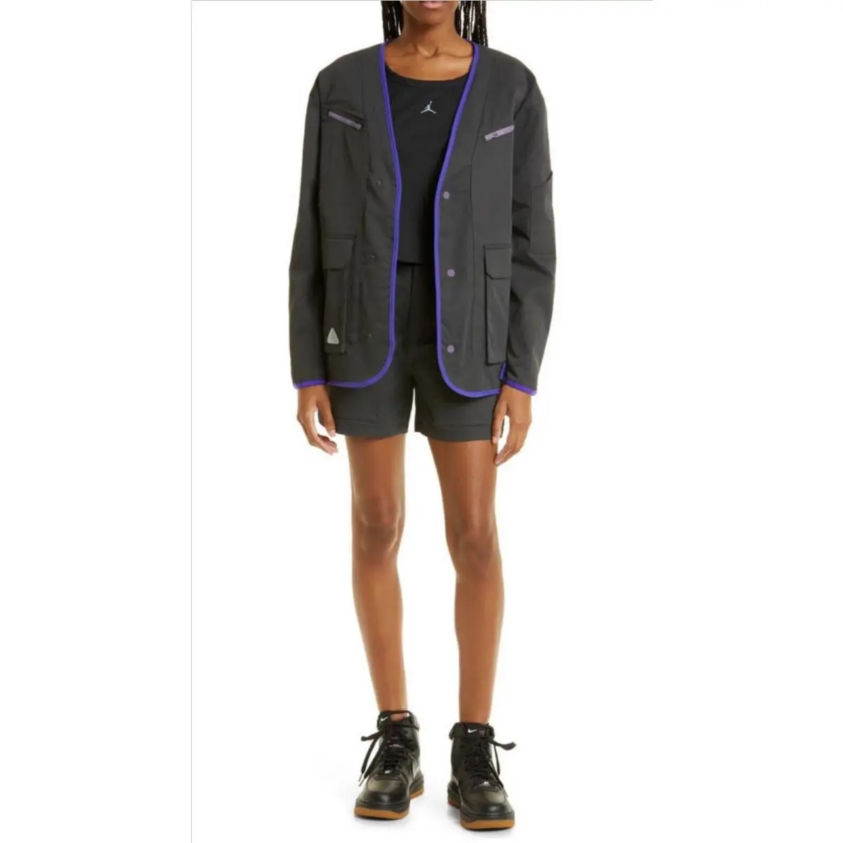 Nike clothing - Women’s 23 Engineered Jacket - Engineered Jacket - DQ4537-010 - Black (UPC: 196148708660) 2