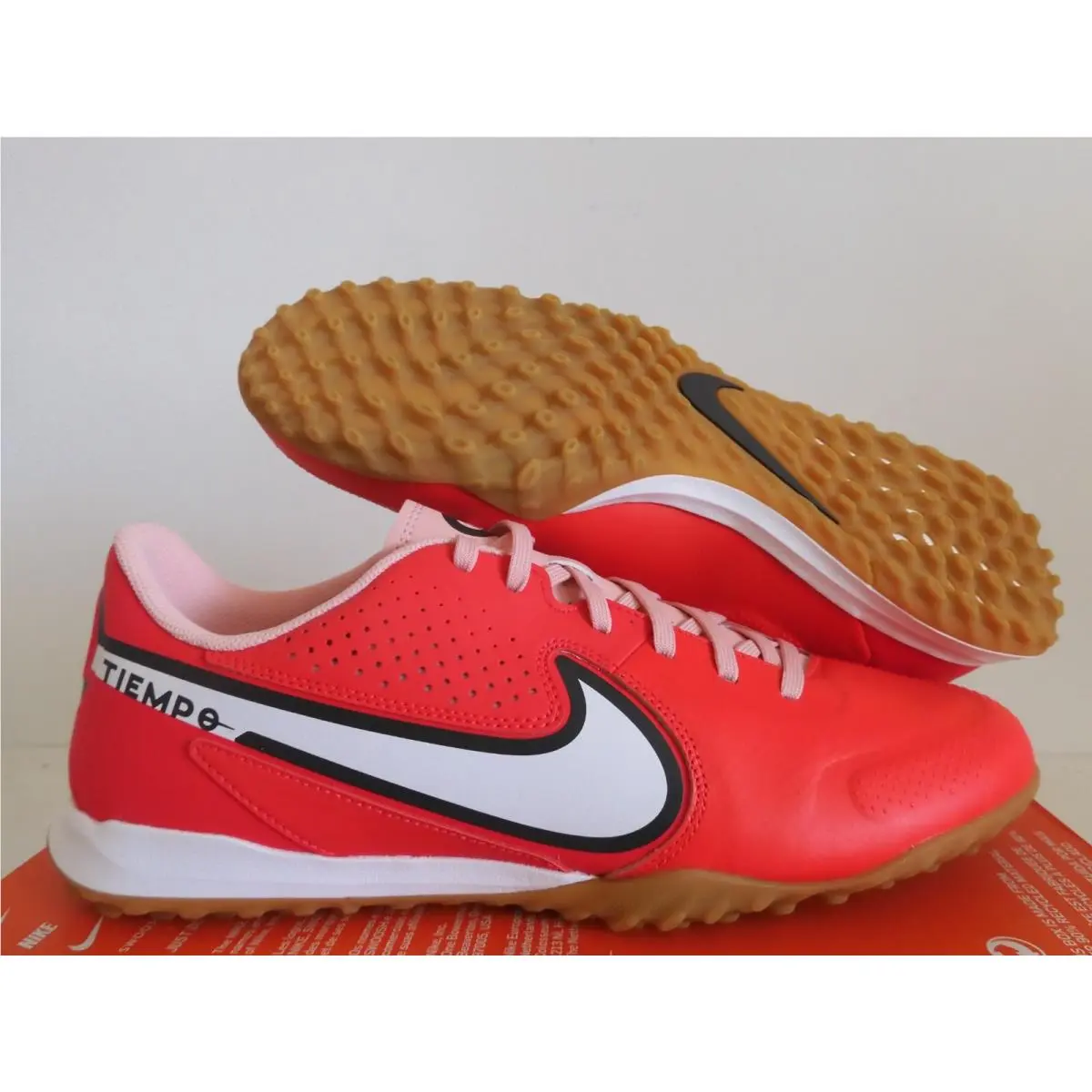 Nike Tiempo Legend 9 Tf Siren Red-summit White Sz 10 DA1191-618