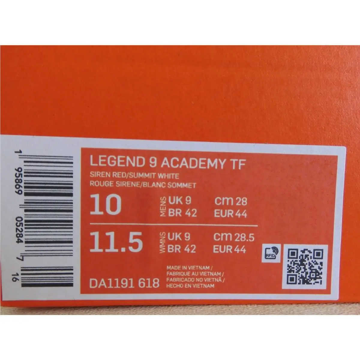 Nike shoes - Nike Tiempo Legend 9 Academy - DA1191-618 - Red (UPC: 195869052847) 3