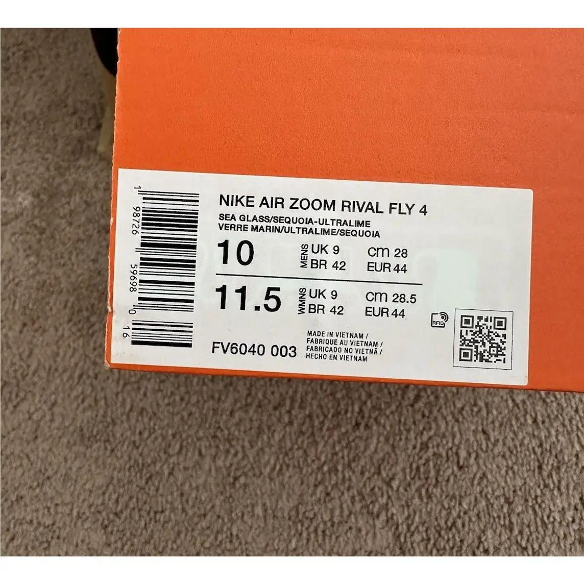 Nike shoes - Zoom Rival Fly 4 - Zoom Rival Fly - FV6040-003 - Seagrass 8