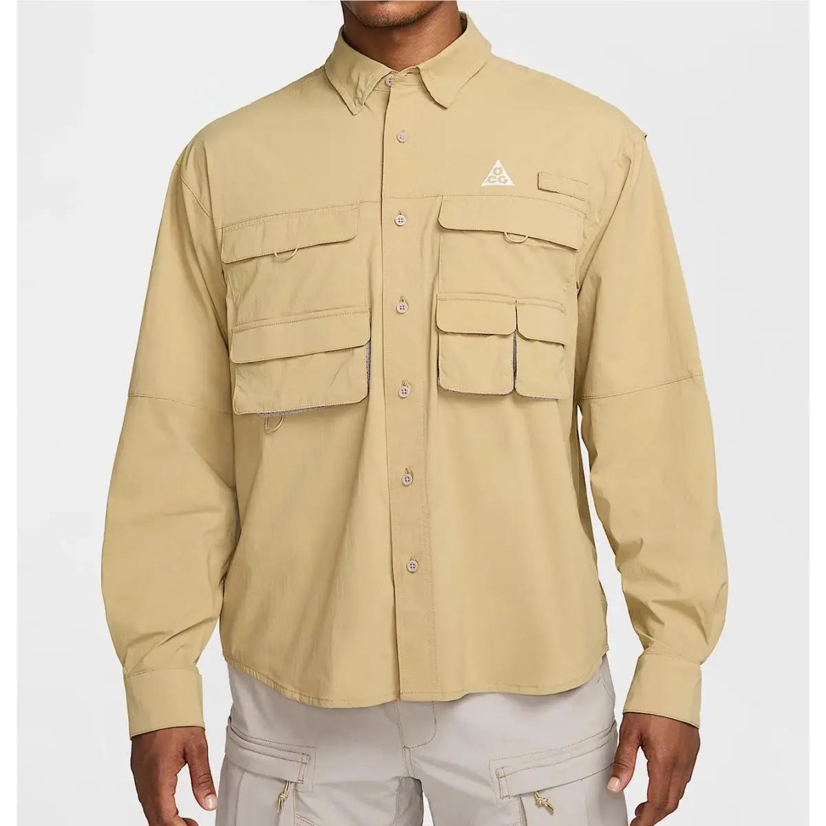 Nike Acg Orb Weaver Dri-fit Adv UV Long-sleeve Shirt Beige HJ2465-297