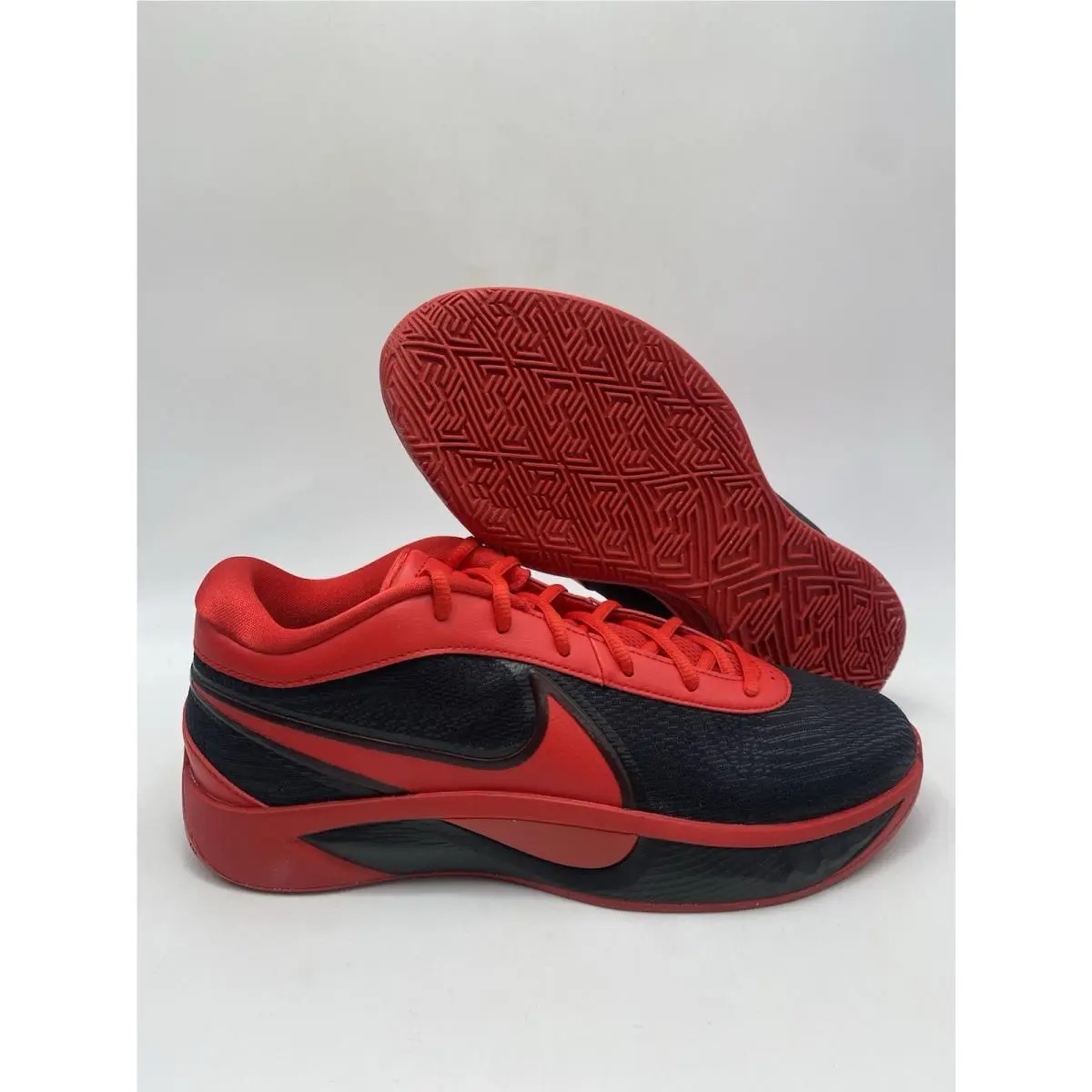 Nike Giannis Freak 6 Black University Red FJ7792 003 Men`s Size 8