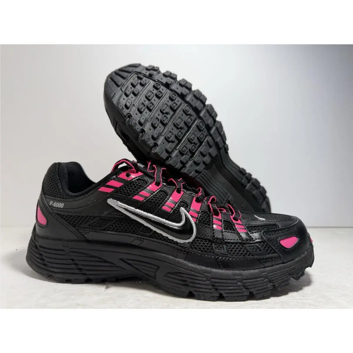 Nike P-6000 Black Pink Blast HV5064-600 Youth Size 5.5Y