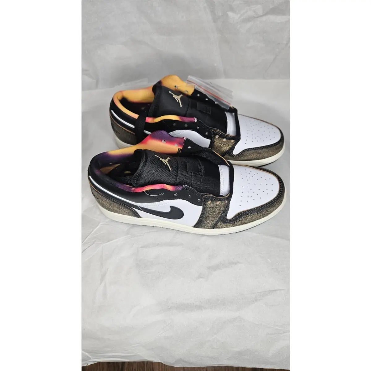 Nike Air Jordan 1 Low SE Wear Away Yellow White Shoes Men`s Size 9 DQ8422-001