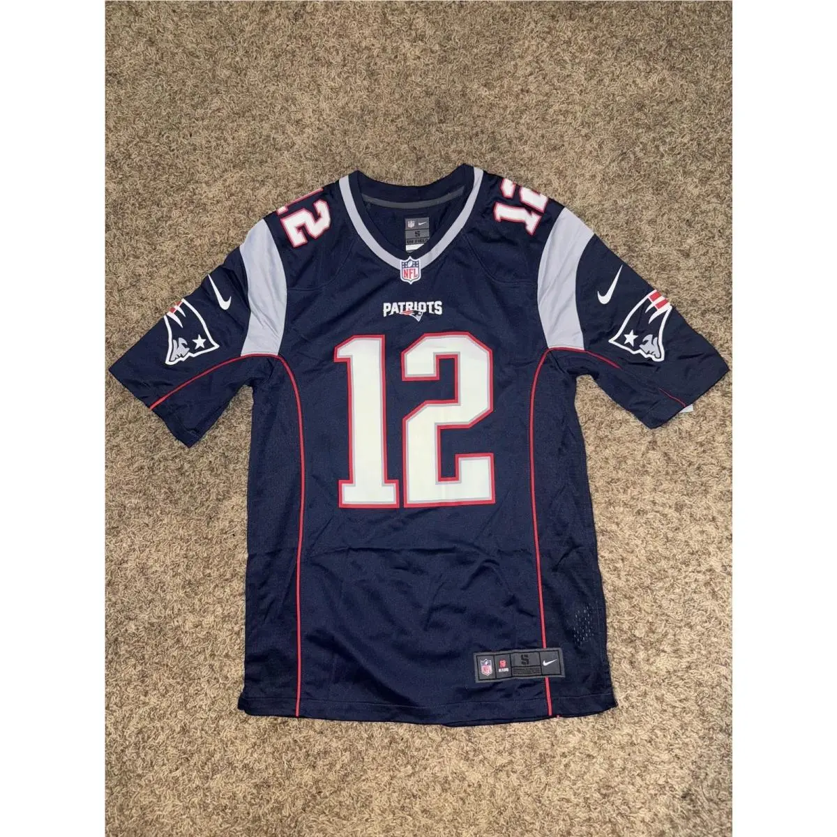 Nike Men’s Tom Brady England Patriots 2019/2020 Home Jersey Superbowl Goat