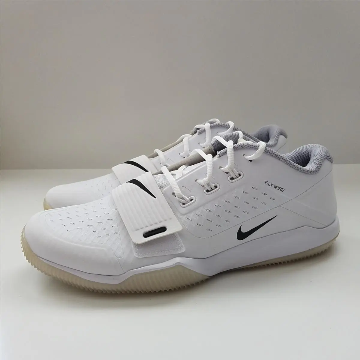 Nike Alpha Menace Turf Low Football - Men`s Size 13.5 - White/black AQ8129-101