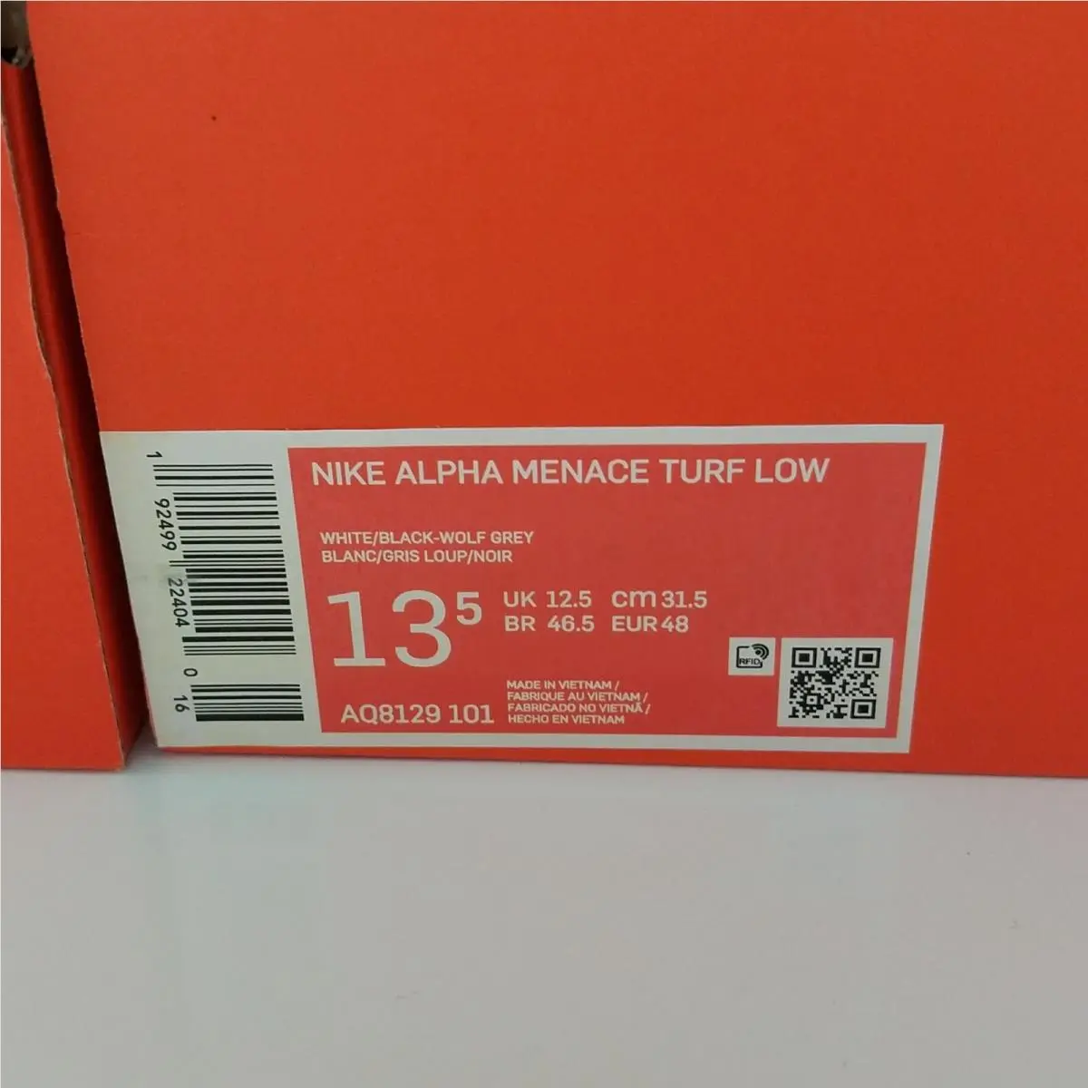 Nike shoes - Nike Alpha Menace Turf - Alpha Menace Turf - AQ8129-101 - White 9