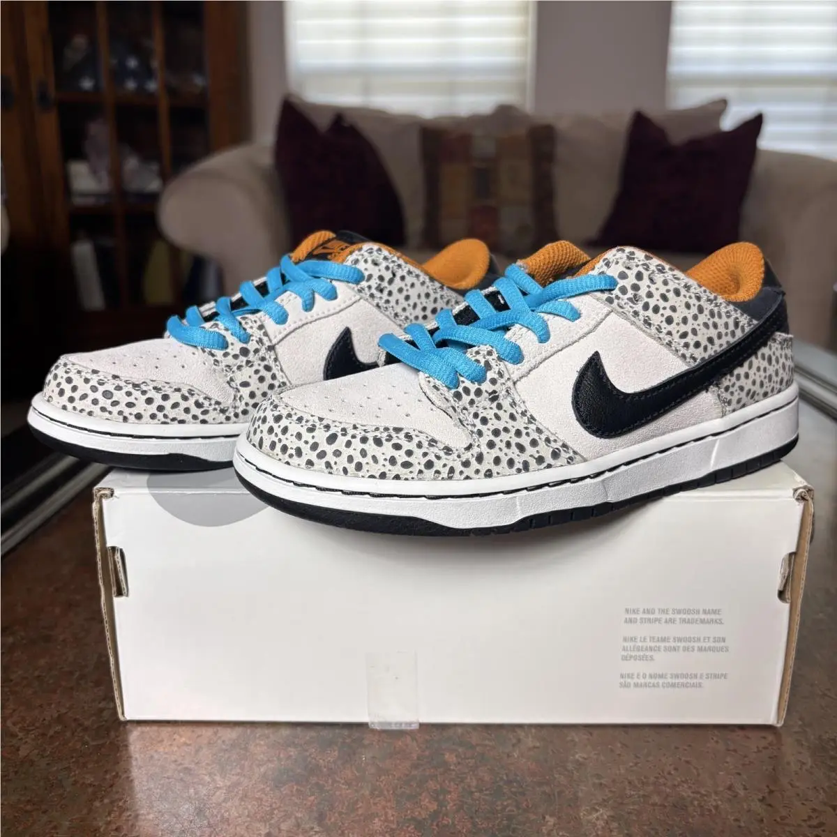 Nike SB Dunk Low Pro Electric Safari Toddler Size 13C Colorful Athletic Shoes