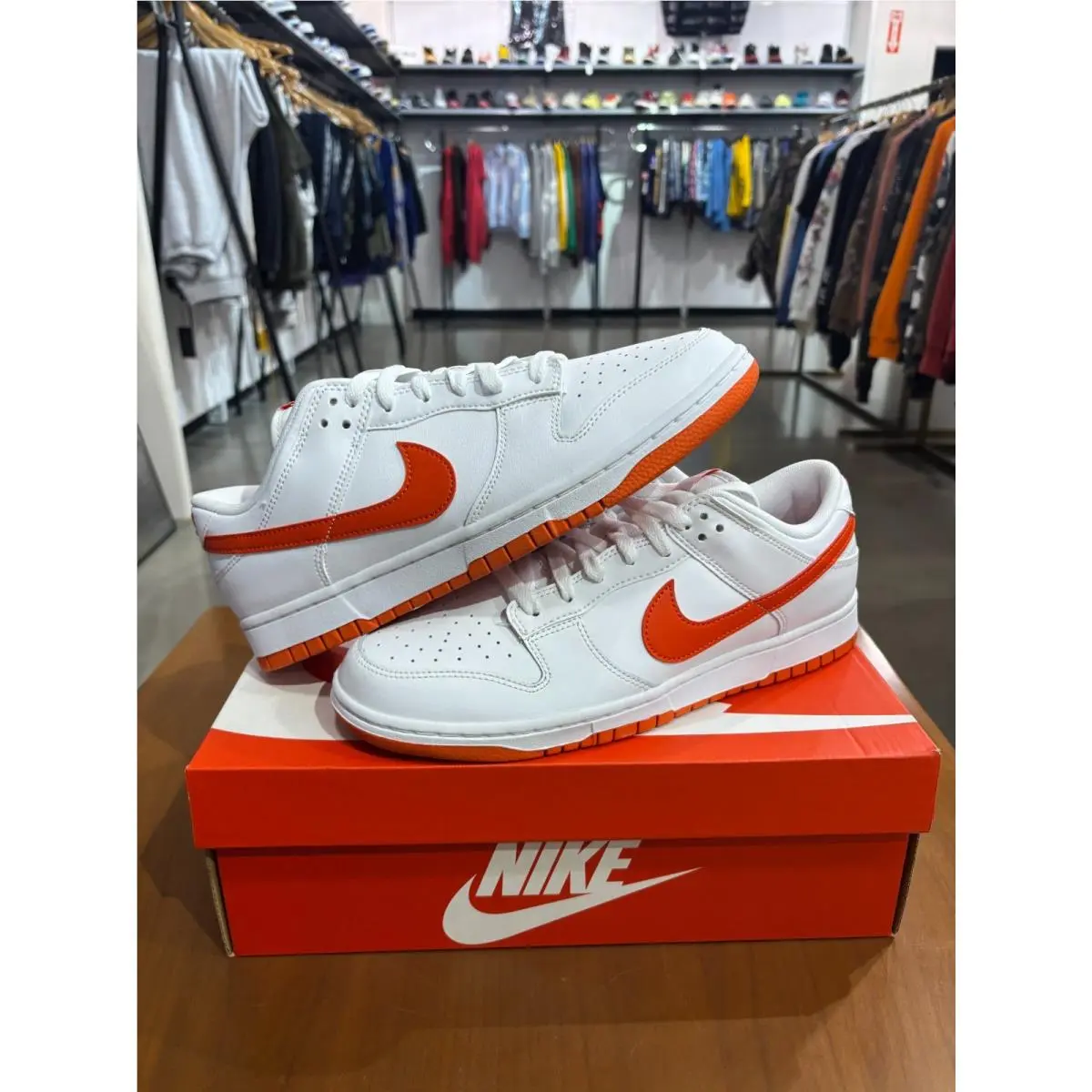 Nike Dunk Low White Picante Red Size 10