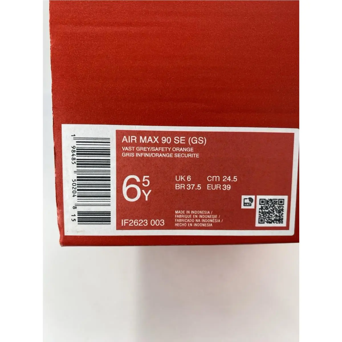 Nike shoes - Nike Air Max 90 - Air Max - IF2623 003 - Vast Grey/Safety Orange (UPC: 198485502048) 8