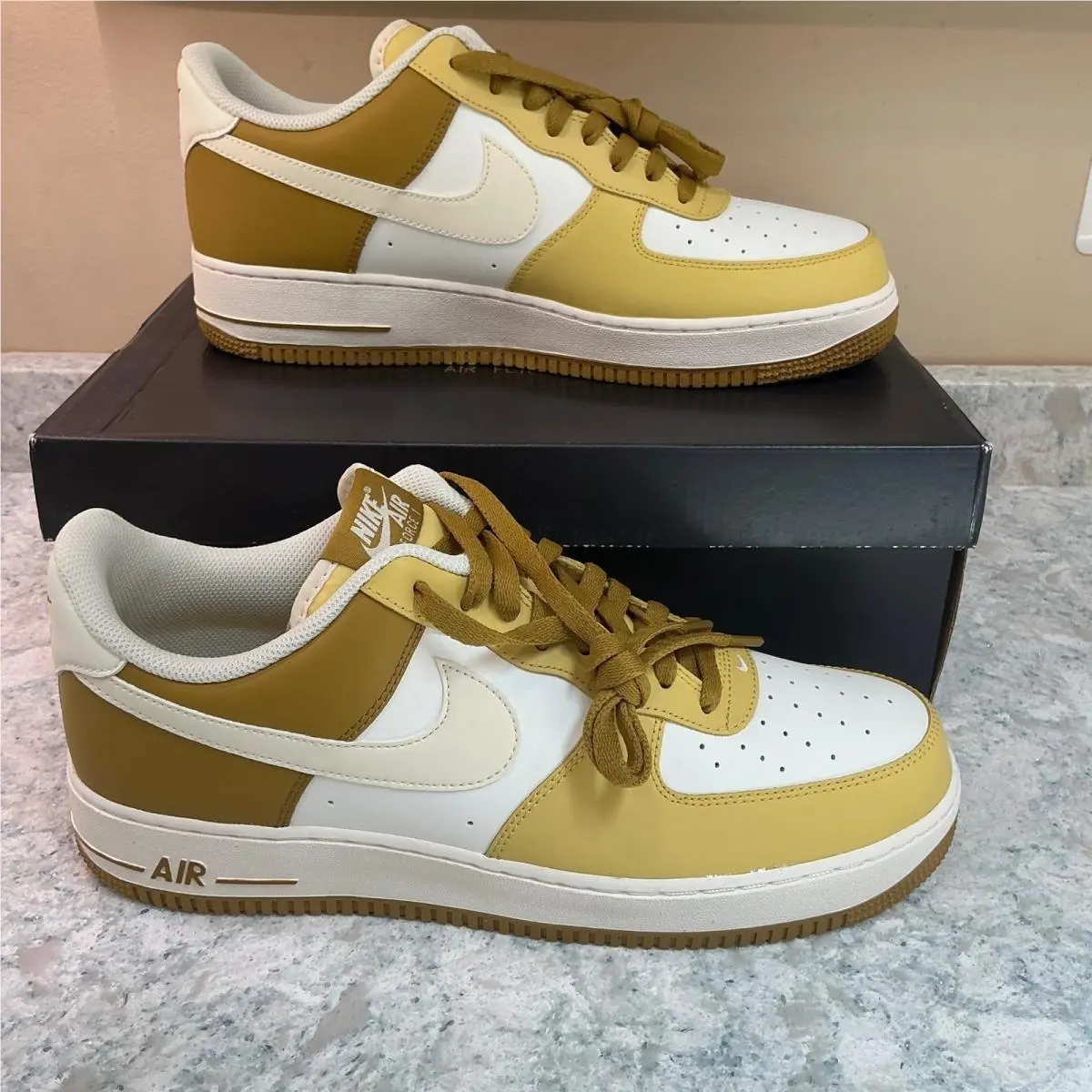Nike shoes - Nike Air Force 1 `07 - Yellow 3