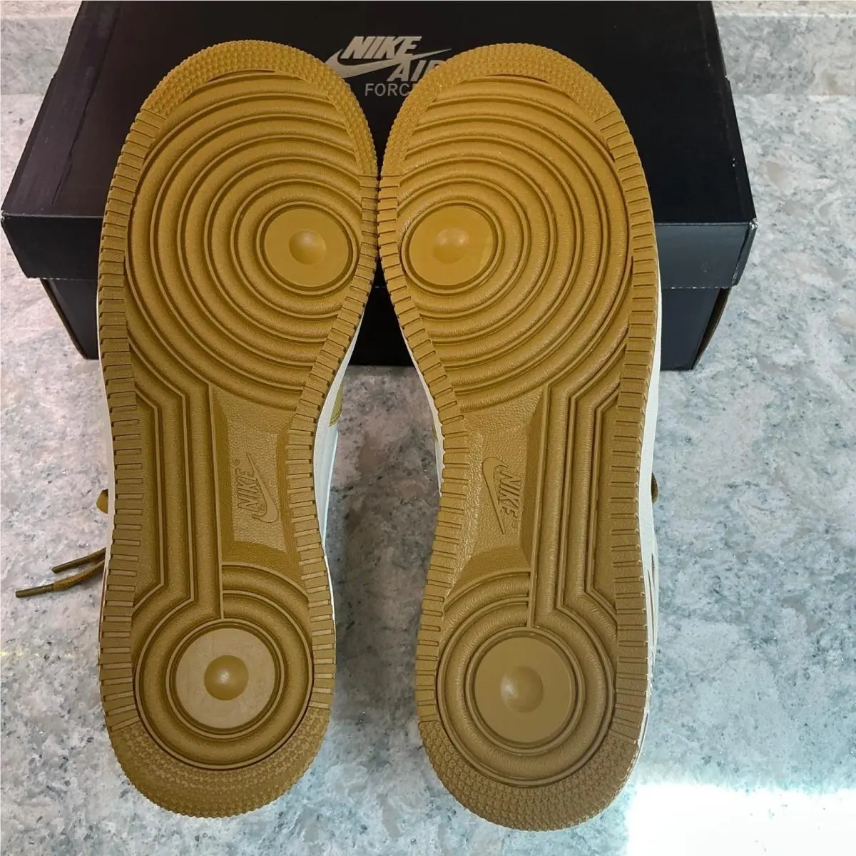 Nike shoes - Nike Air Force 1 `07 - Yellow 4