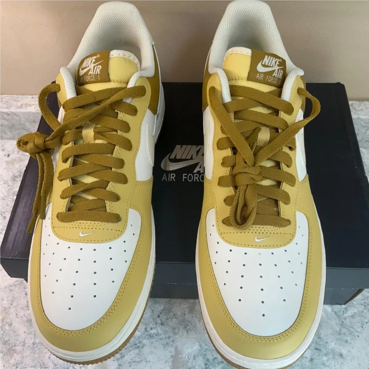 Nike shoes - Nike Air Force 1 `07 - Yellow 6