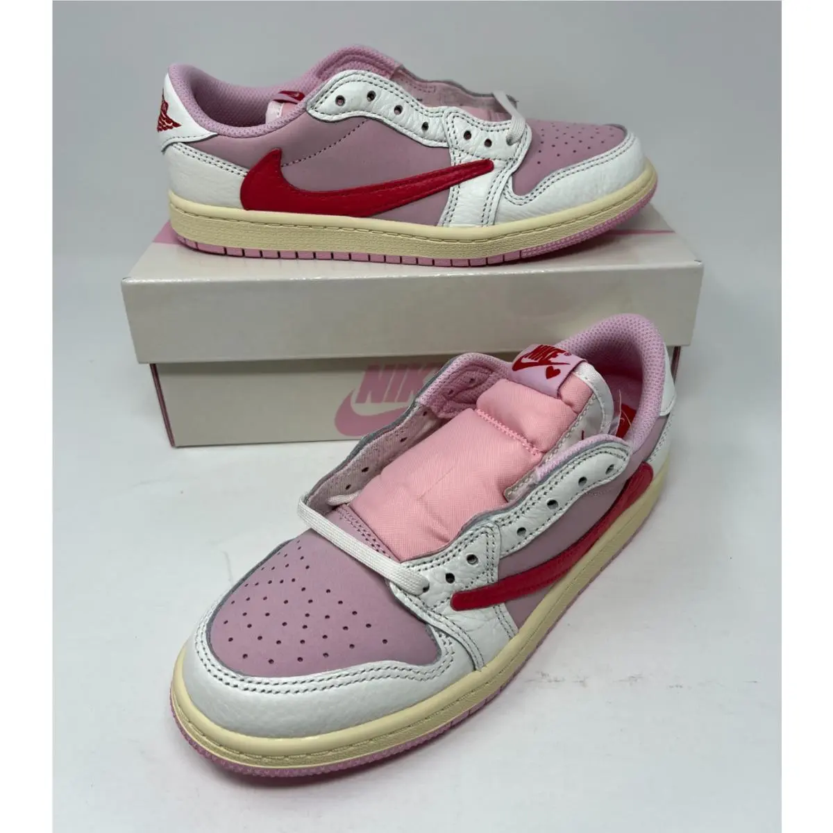 Nike Jordan 1 Low SP Travis Scott Tropical Pink PS Size 3Y IQ7605-101