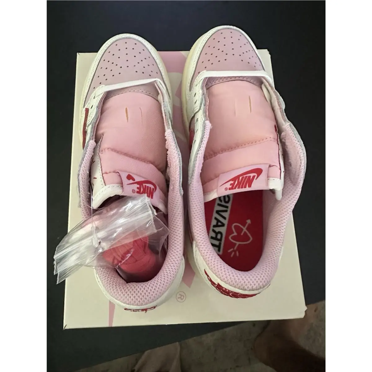 Nike shoes - Jordan 1 Low OG SP - IQ7605 101 - Pink, White, Red 3