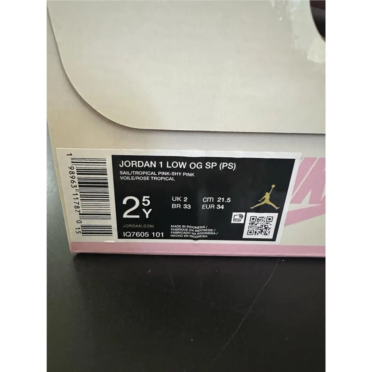 Nike shoes - Jordan 1 Low OG SP - IQ7605 101 - Pink, White, Red 4