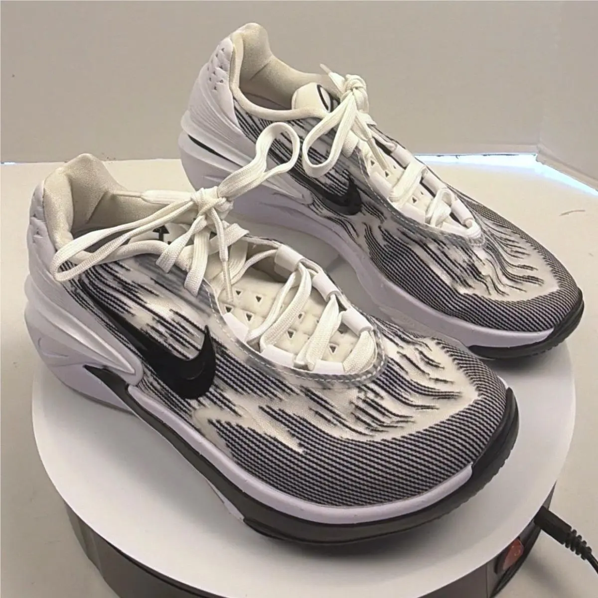 Nike Air Zoom GT Cut 2 White Black Grey Basketball Shoes FJ8915-100 Mens 7