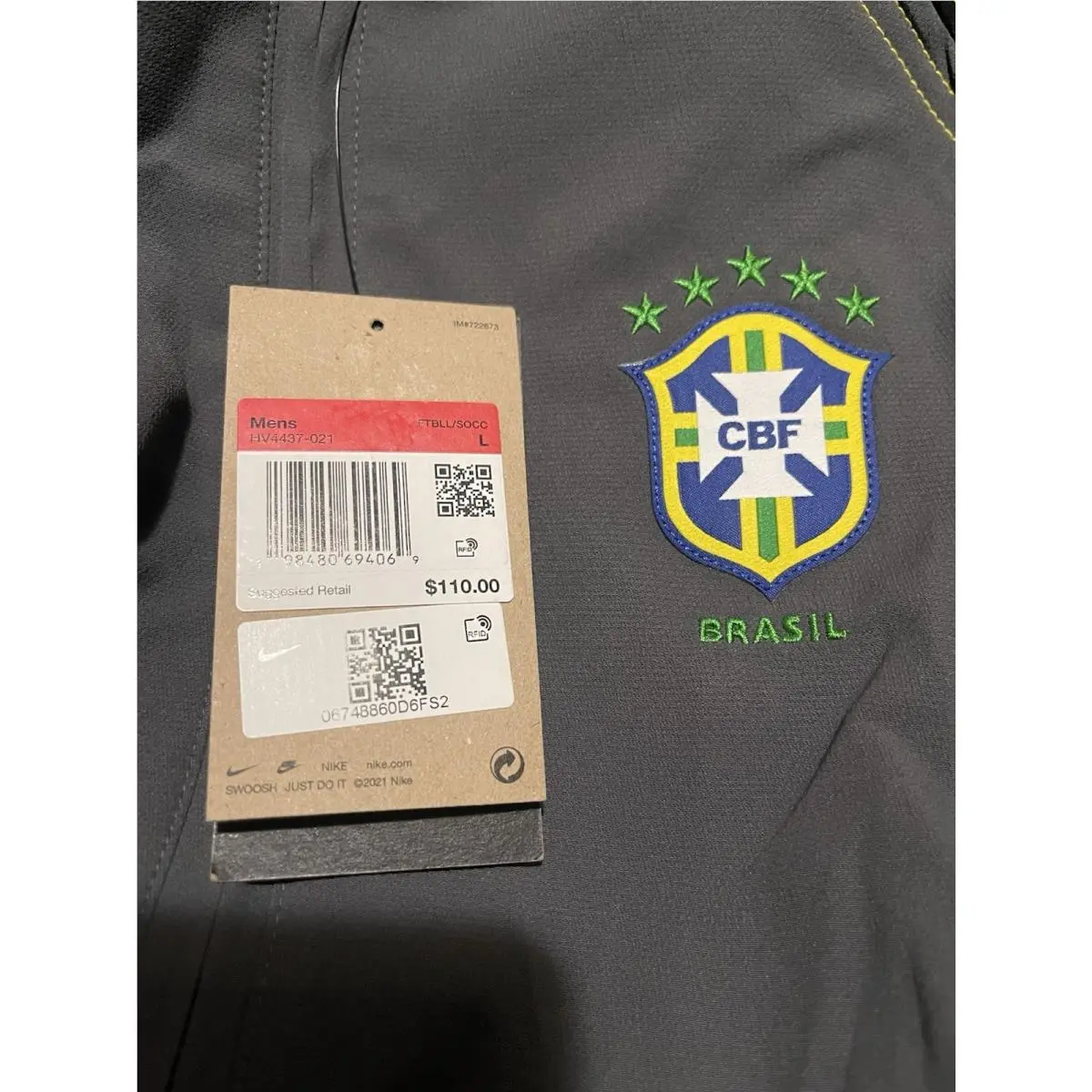 Nike clothing - Nike Brazil 2004 Total 90 Reissue - HV4437021 - Gray (UPC: 0198480694069) 6