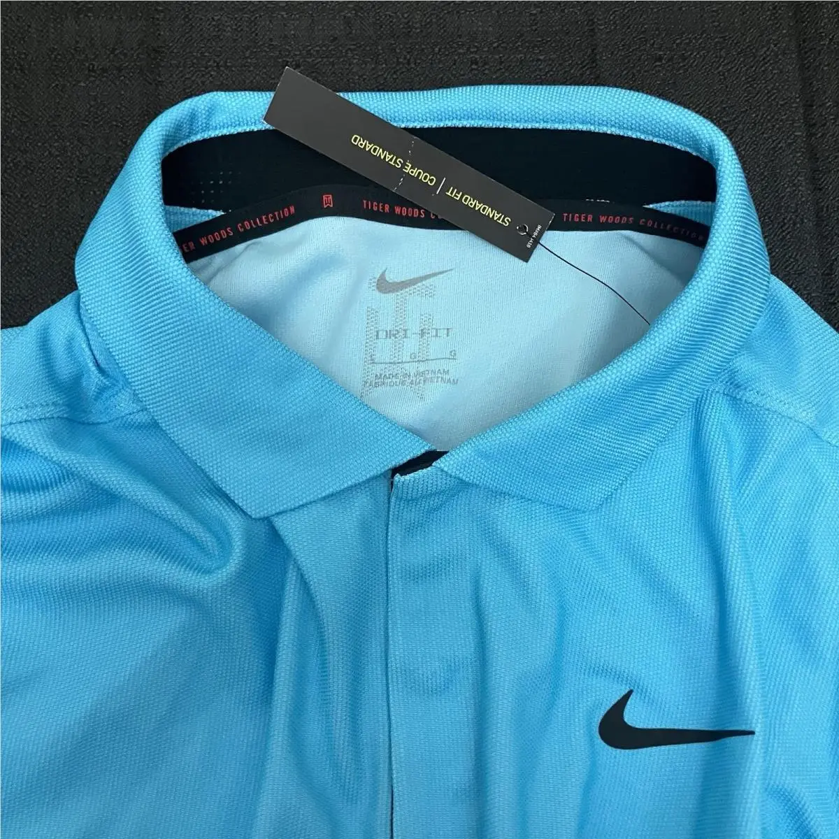 Nike clothing - Tiger Woods Dri Fit ADV Polo - Baltic Blue / Blue Chill / Black 13