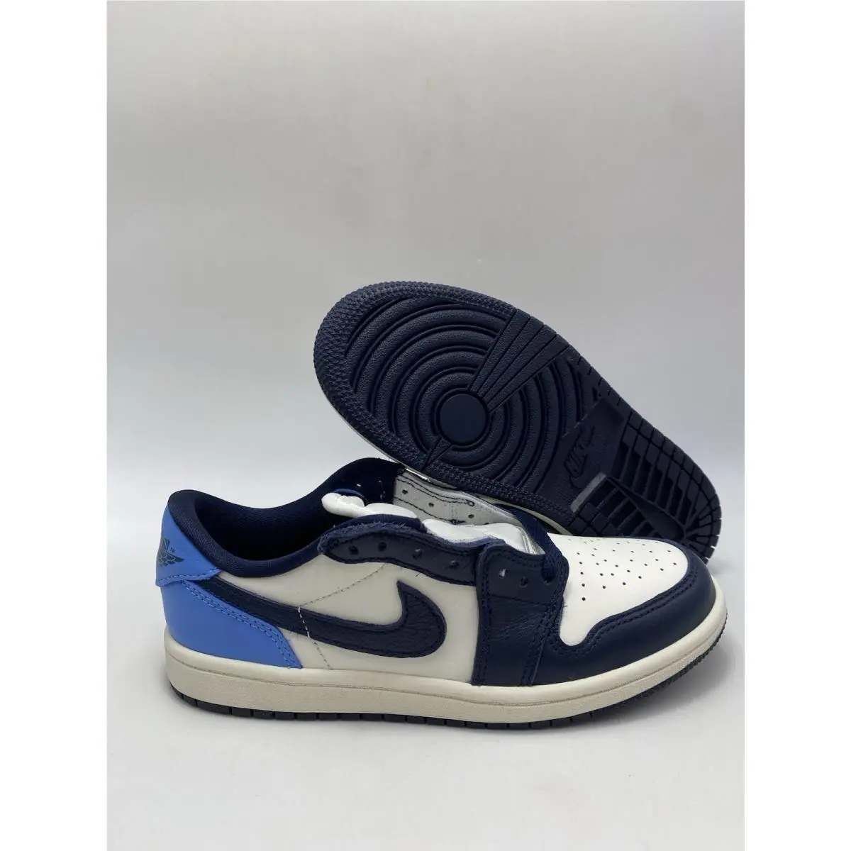 Nike Jordan 1 Retro Low OG PS Obsidian University Blue Sail FQ5436 400 Sz 2.5Y