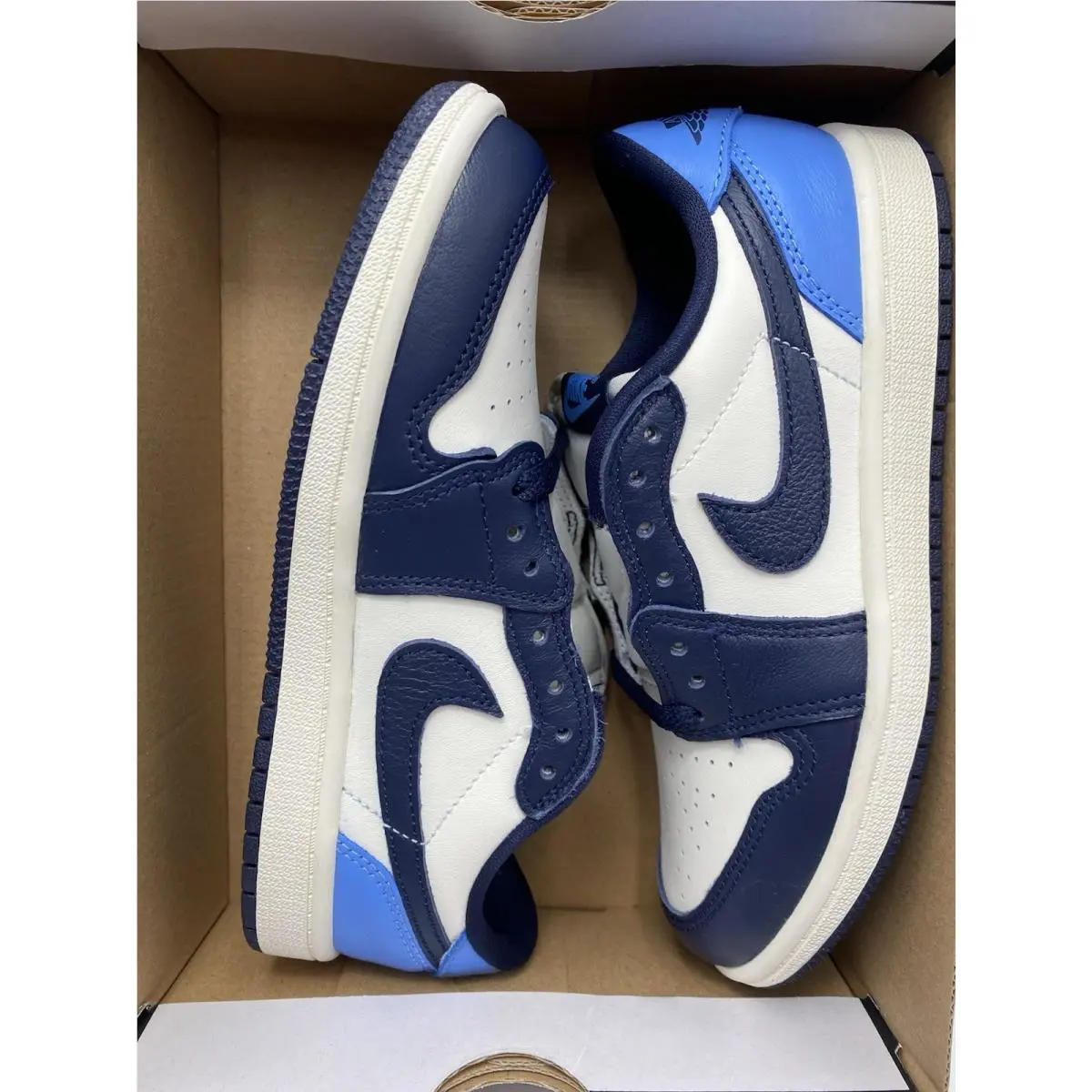 Nike shoes - Jordan 1 Low - Low - FQ5436 400 - Obsidian/University Blue-Sail (UPC: 197859744534) 7