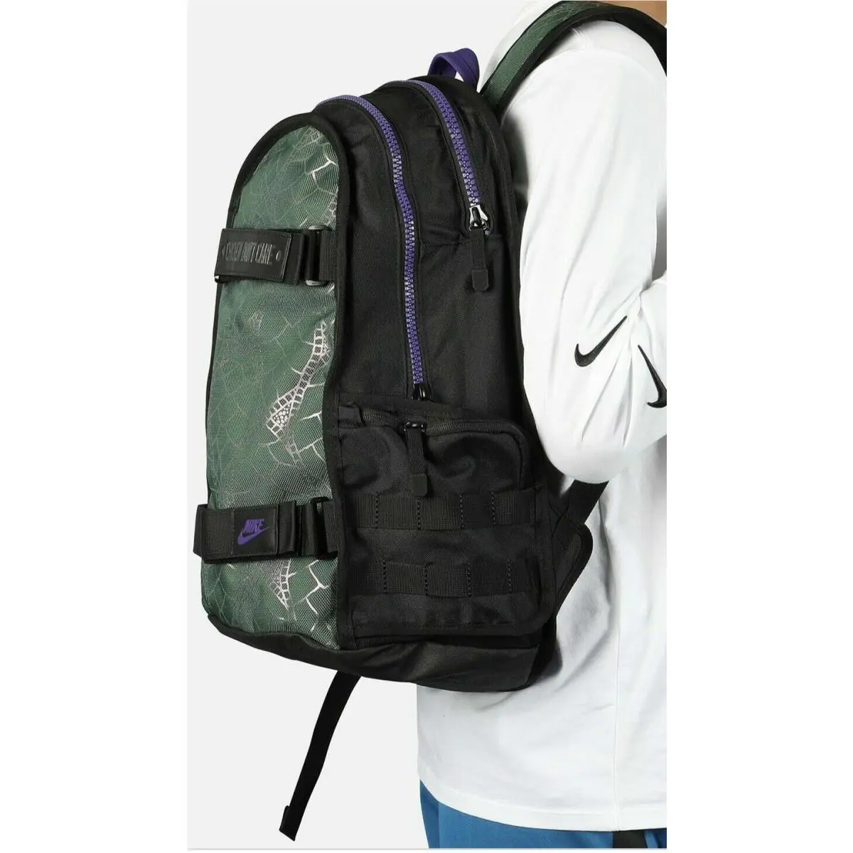 Nike SB Freestyle Chicken Don`t Care Backpack Green Yellow Rare BA6364