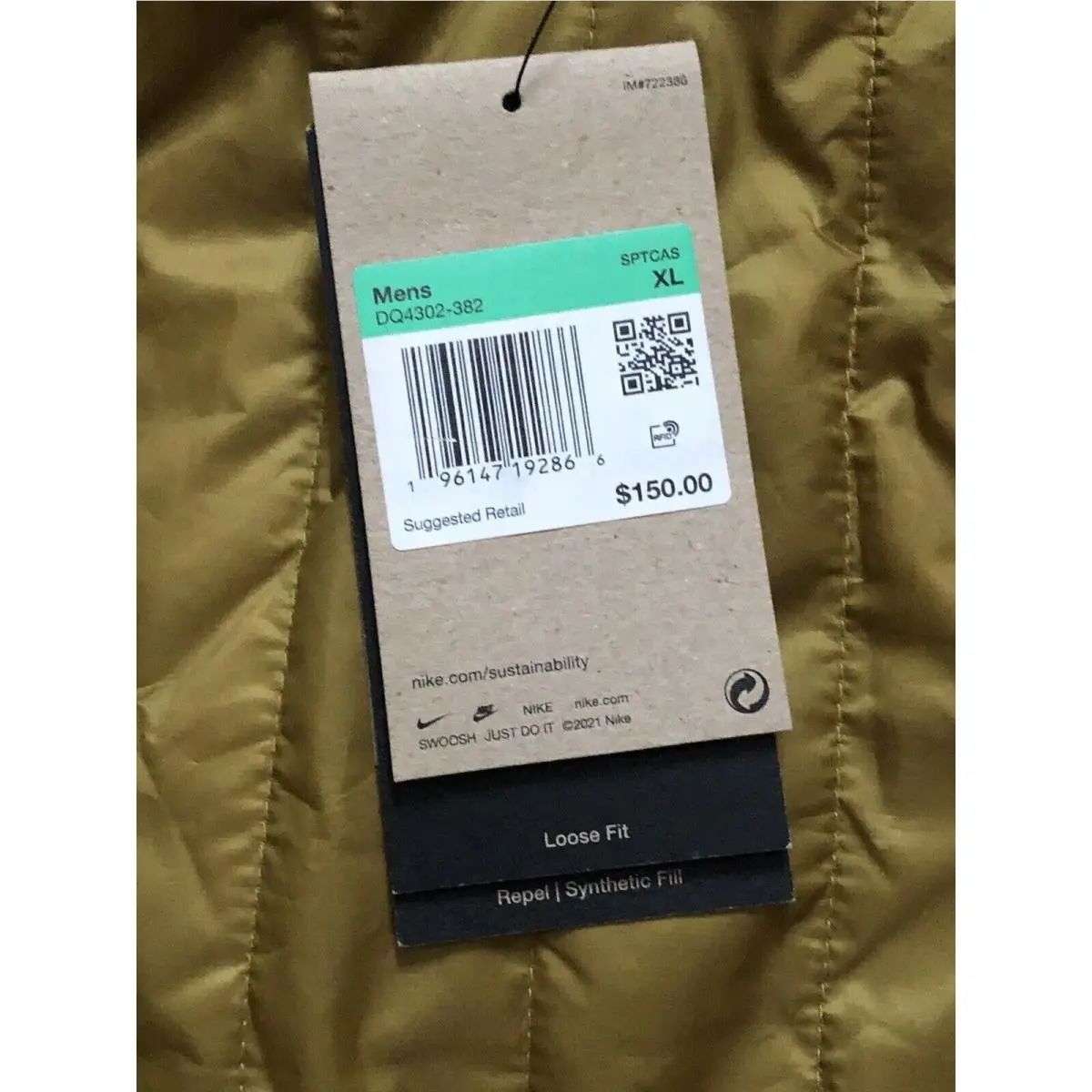Nike clothing - Nike Tech - Tech - DQ4302382 - mustard yellow (UPC: 196147192903) 6