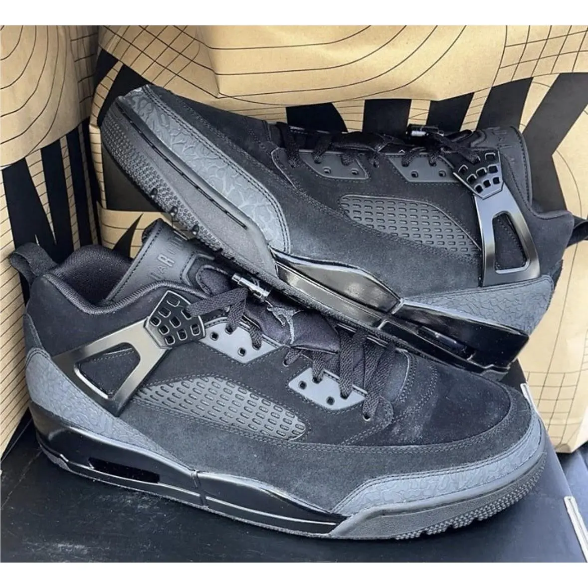 Air Jordan Spizike Low Black Cat Nby FQ1759-001 Men`s Size 11 by Nike
