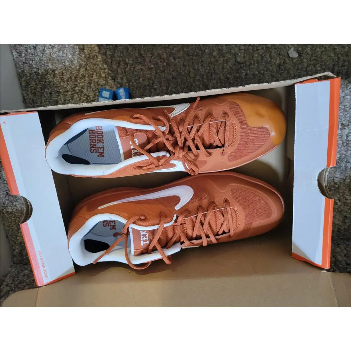 Nike Alpha Huarache Elite 2 LW Low Baseball Cleats Texas Longhorns Size 16