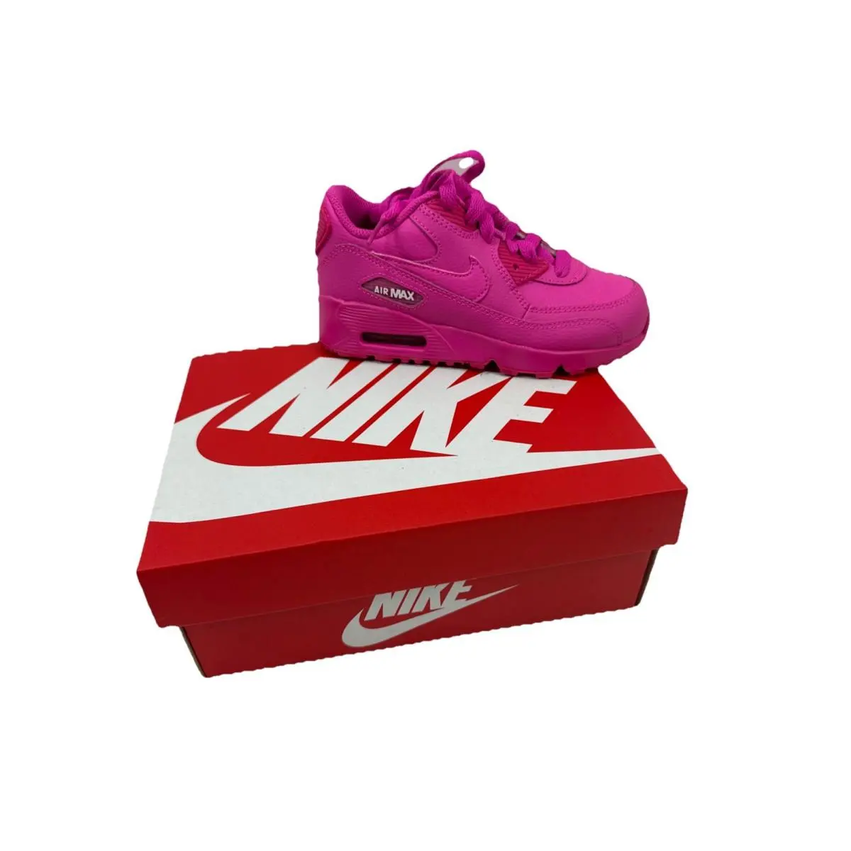Nike Air Max 90 Ltr OS Kids Size 11C 833377-603 In Box Pink L K