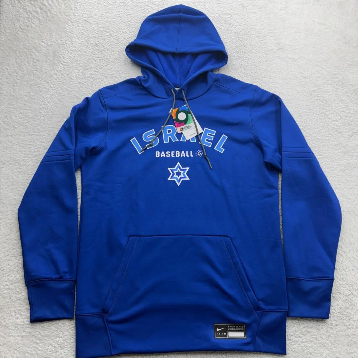 Nike Israel Baseball World Baseball Classic Therma-fit Hoodie Blue Mens M