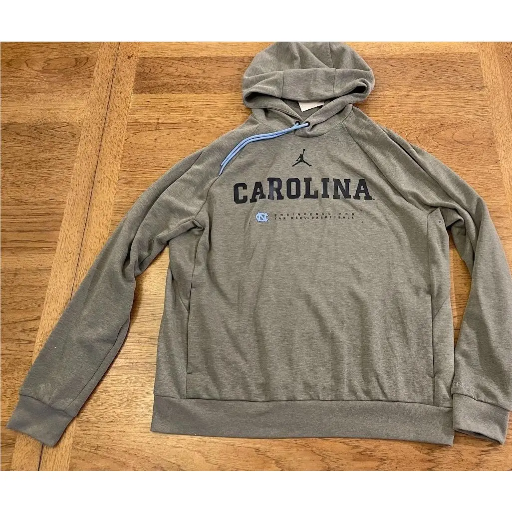 Nike Gray Large North Carolina Tar Heels Premium Performance Raglan Hoodie