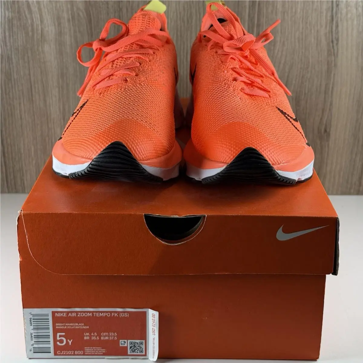 Nike shoes - Nike Zoom Tempo FK - Zoom Tempo - Bright Mango/Black 7