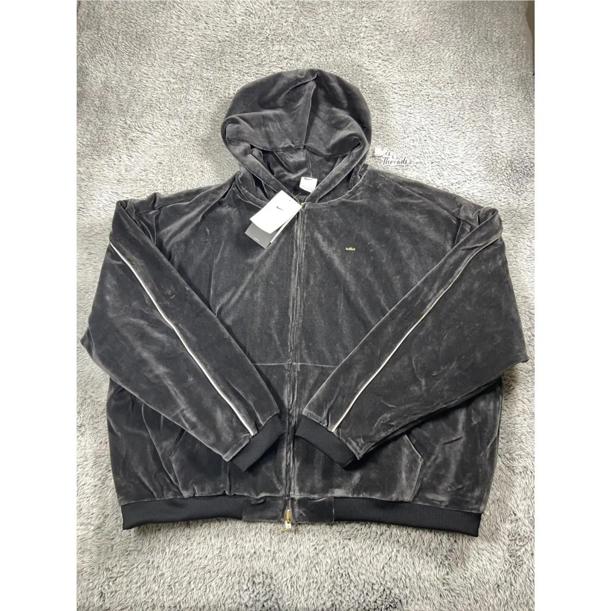 Nike Lebron Velour Full-zip Basketball Hoodie Size XL Men Black IM0635-010