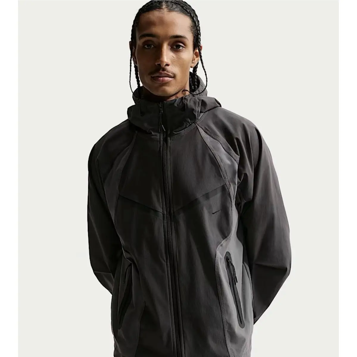Nike Tech Dri-fit Woven Full-zip Color Block Windrunner Hoodie IU7496-060