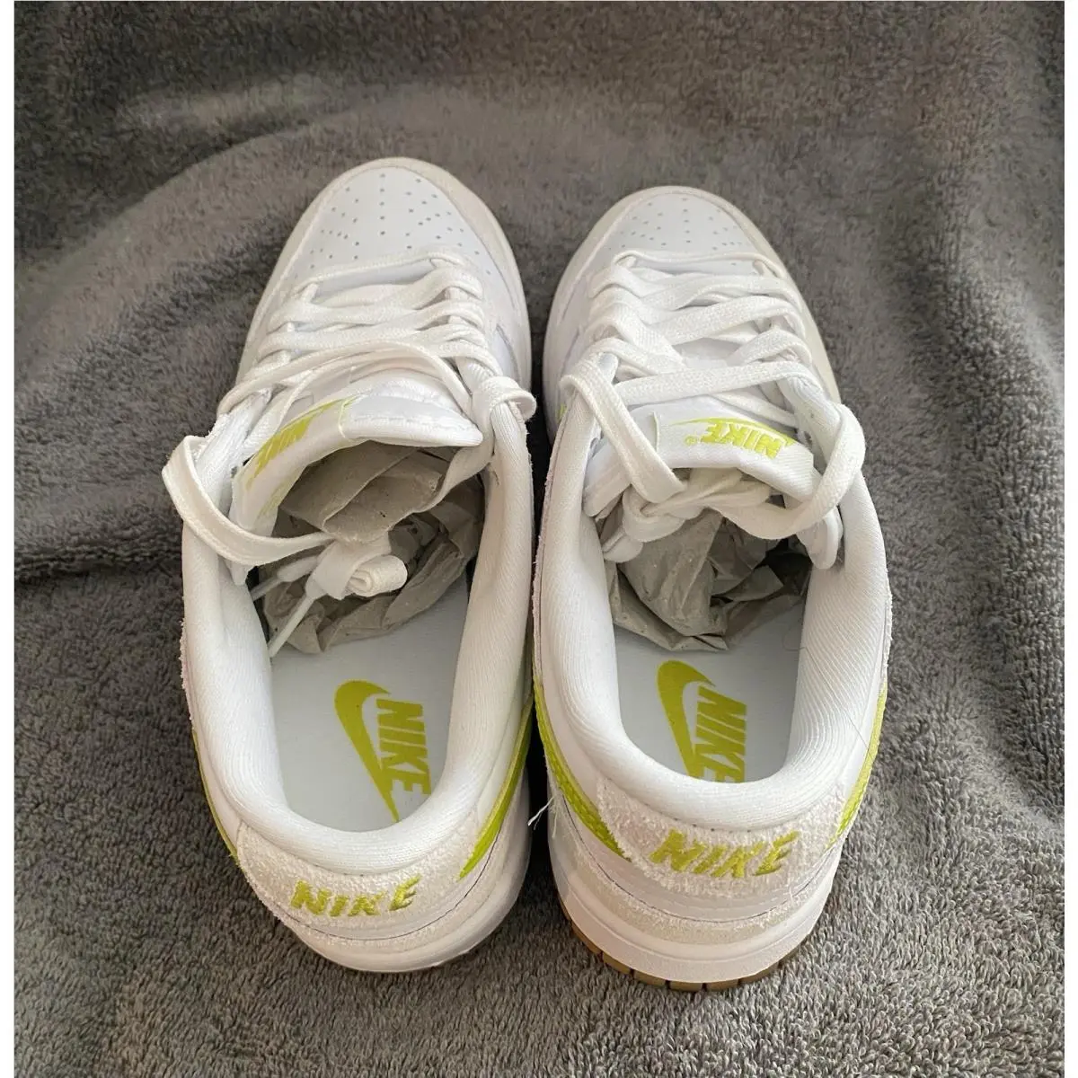 Nike shoes - Nike Dunk Low - Dunk Low - White/Lime 0
