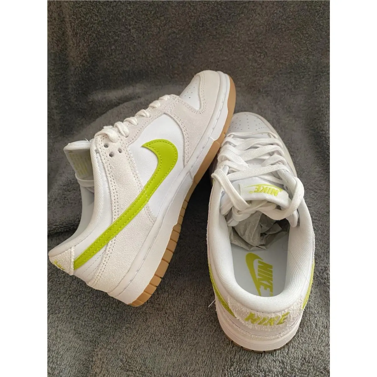 Nike shoes - Nike Dunk Low - Dunk Low - White/Lime 1